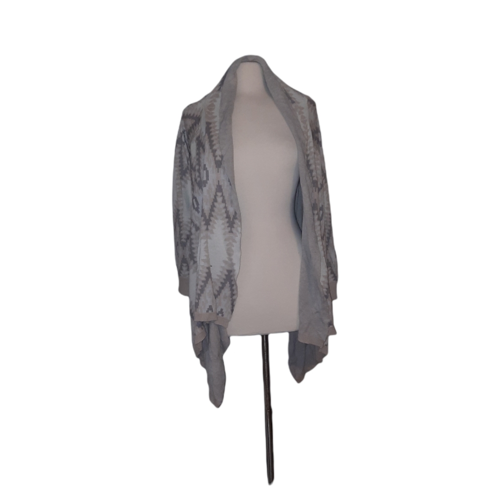 Heartloom M Duster Cardigan Open Front Aztec Western Sweater robe jacket